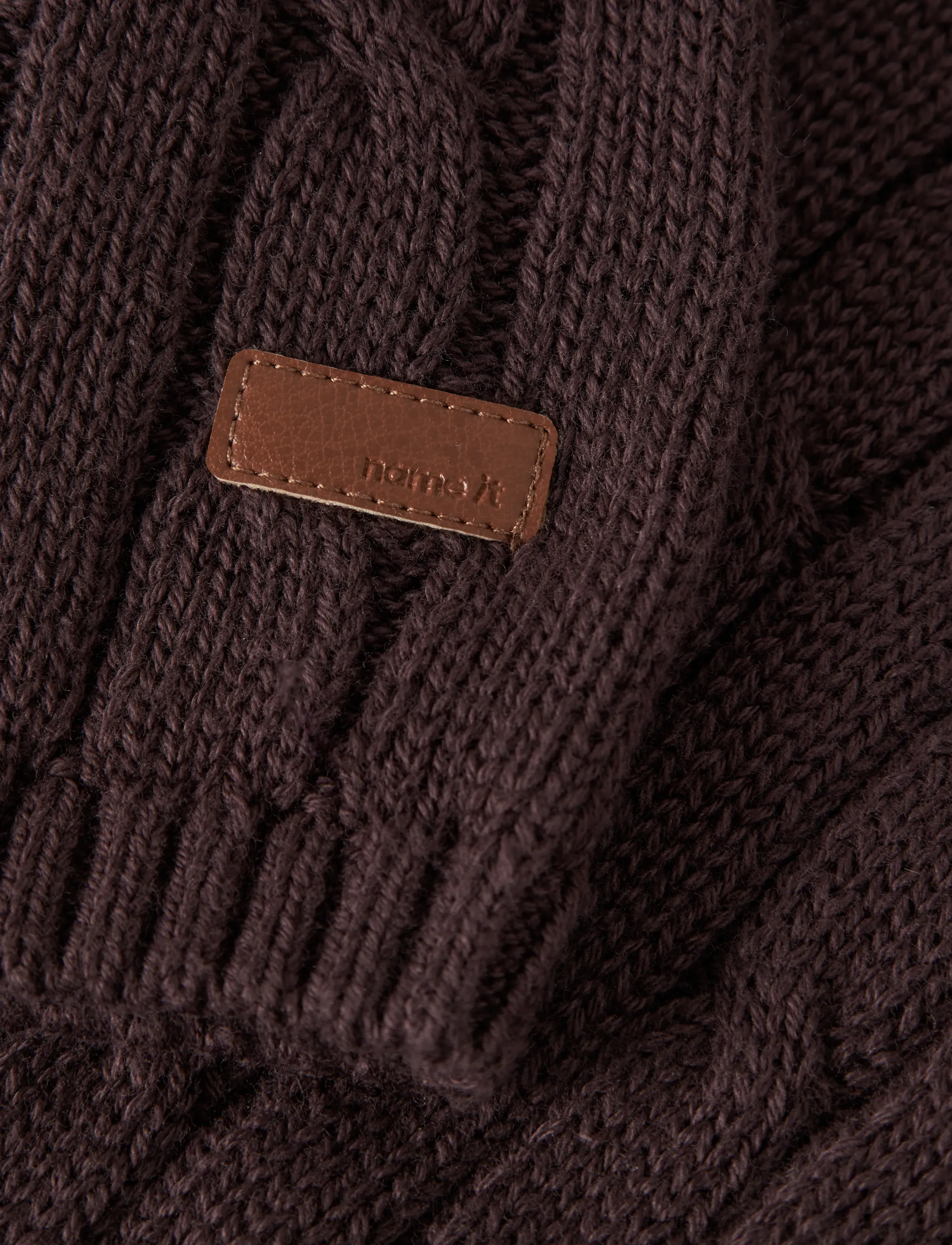 name it - NBMRAFFAT KNIT SLIPOVER - vests - chocolate plum - 3
