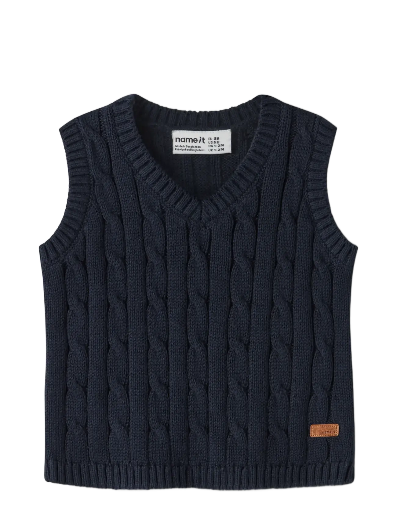 name it - NBMRAFFAT KNIT SLIPOVER - vests - navy blazer - 2