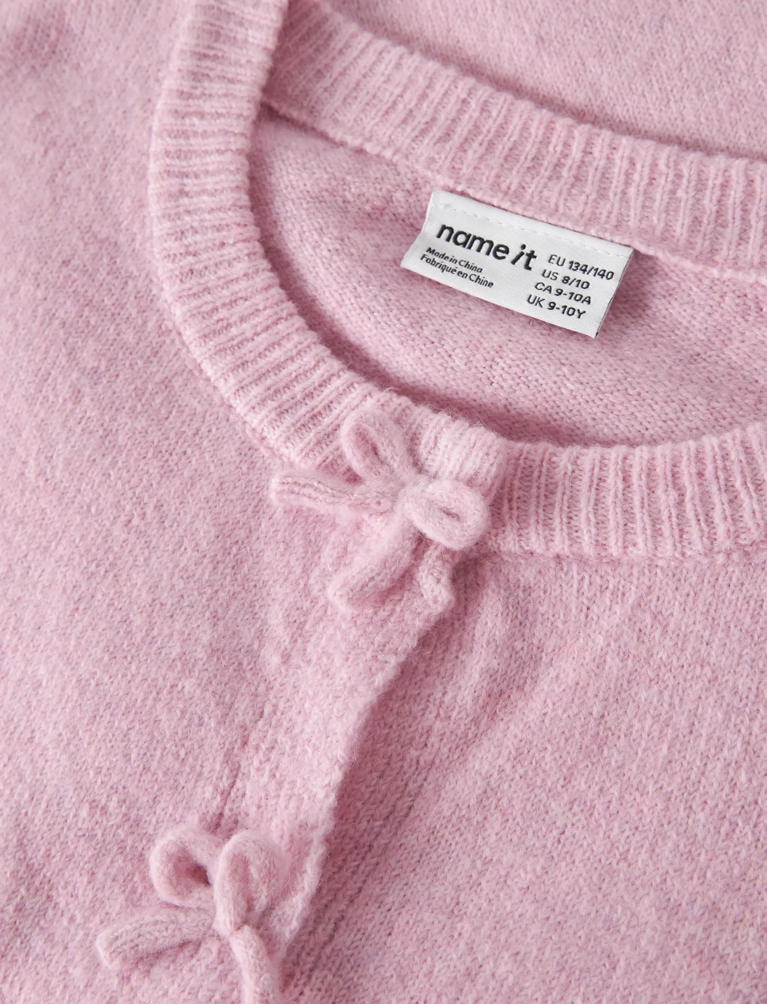 name it - NKFRIMA LS KNIT CARD - koftor - full blooming pink - 2