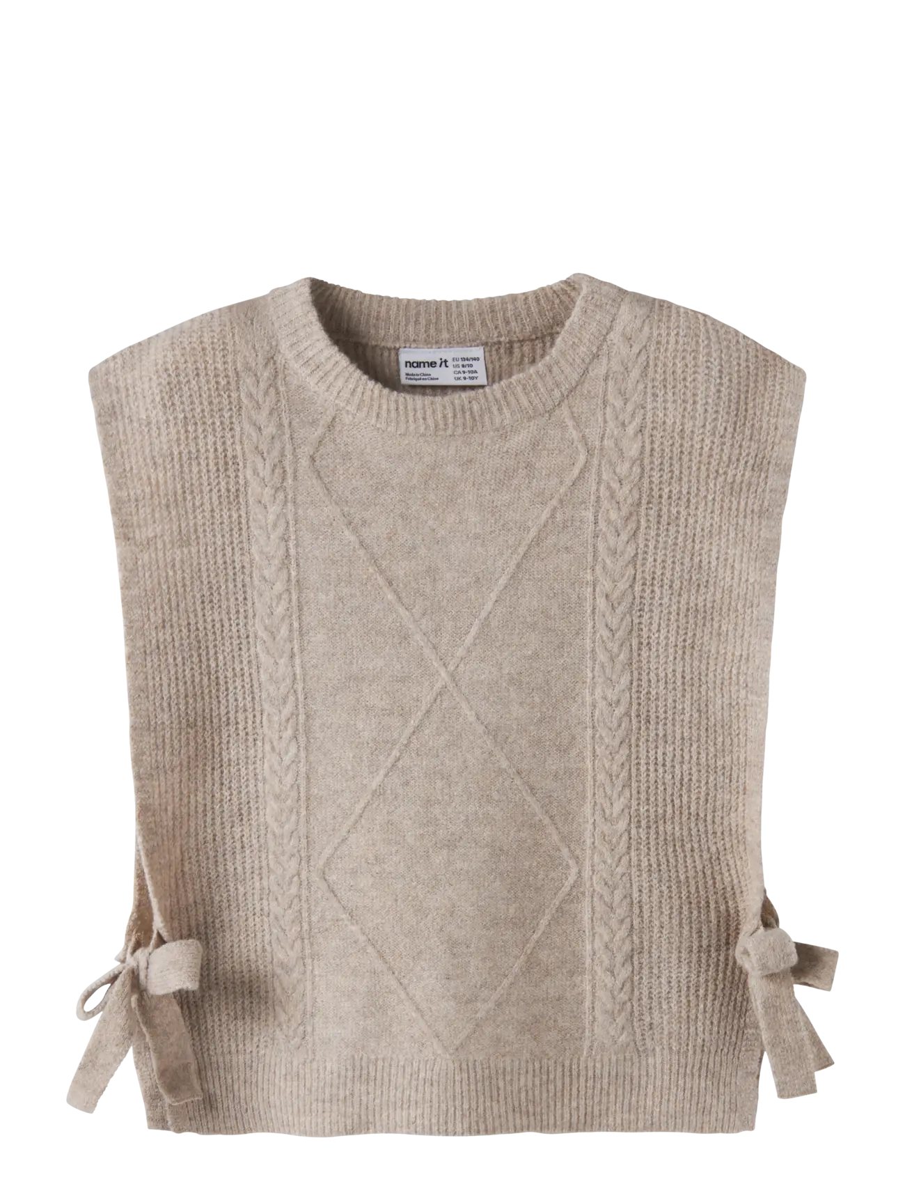 name it NKFRIANNI KNIT VEST - Name it - ISLAND FOSSIL / beige