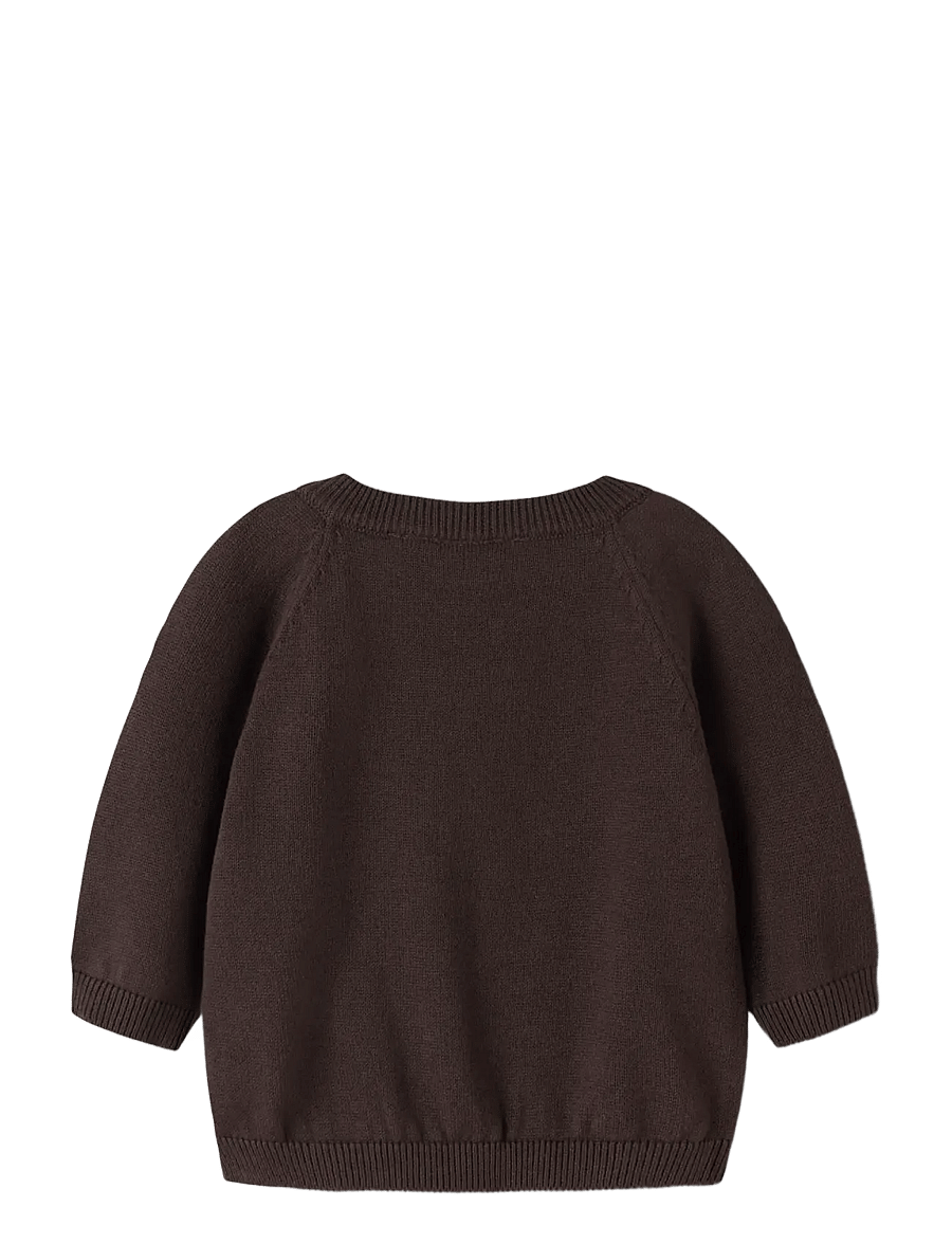 name it - NBMRAFELLO LS KNIT - chocolate plum - 1