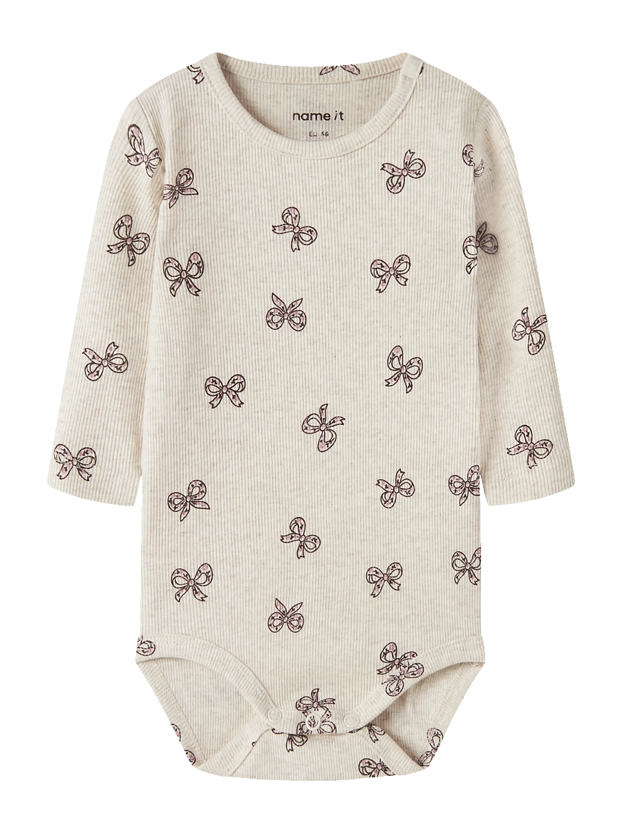 name it - NBFRULIES LS BODY - langärmelige bodys - peyote melange - 0