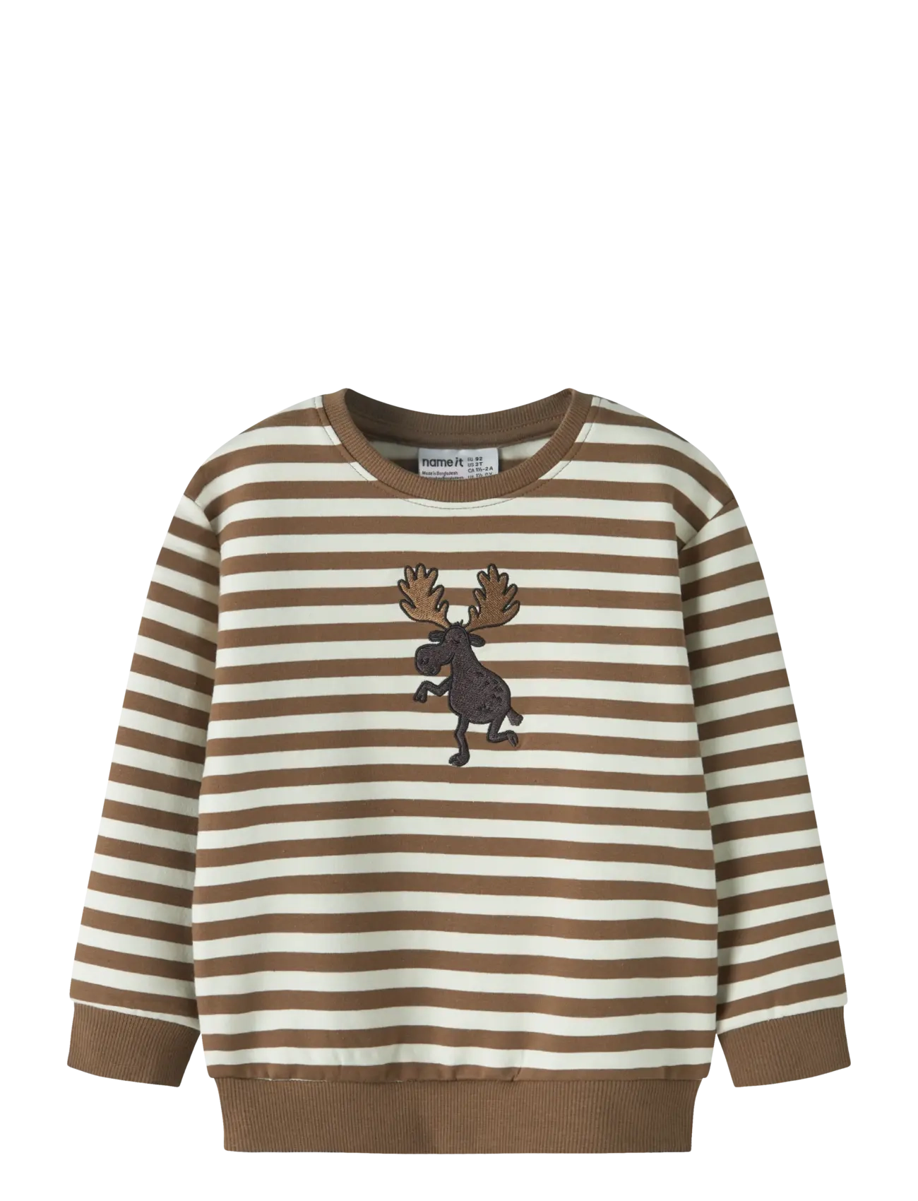 name it NMMRAFAN LS NREG SWEAT BRU BOX - Kleidung - SEPIA / brown