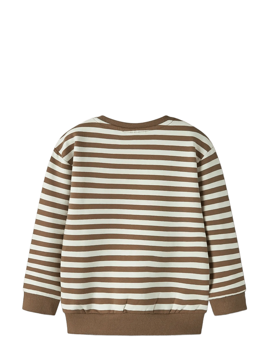 name it - NMMRAFAN LS NREG SWEAT BRU BOX - sepia - 1