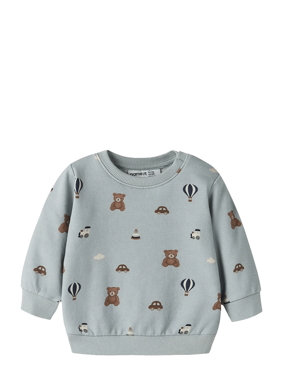 name it - NBMRAGNER LS SWEAT BRU - dressipluusid - abyss - 0