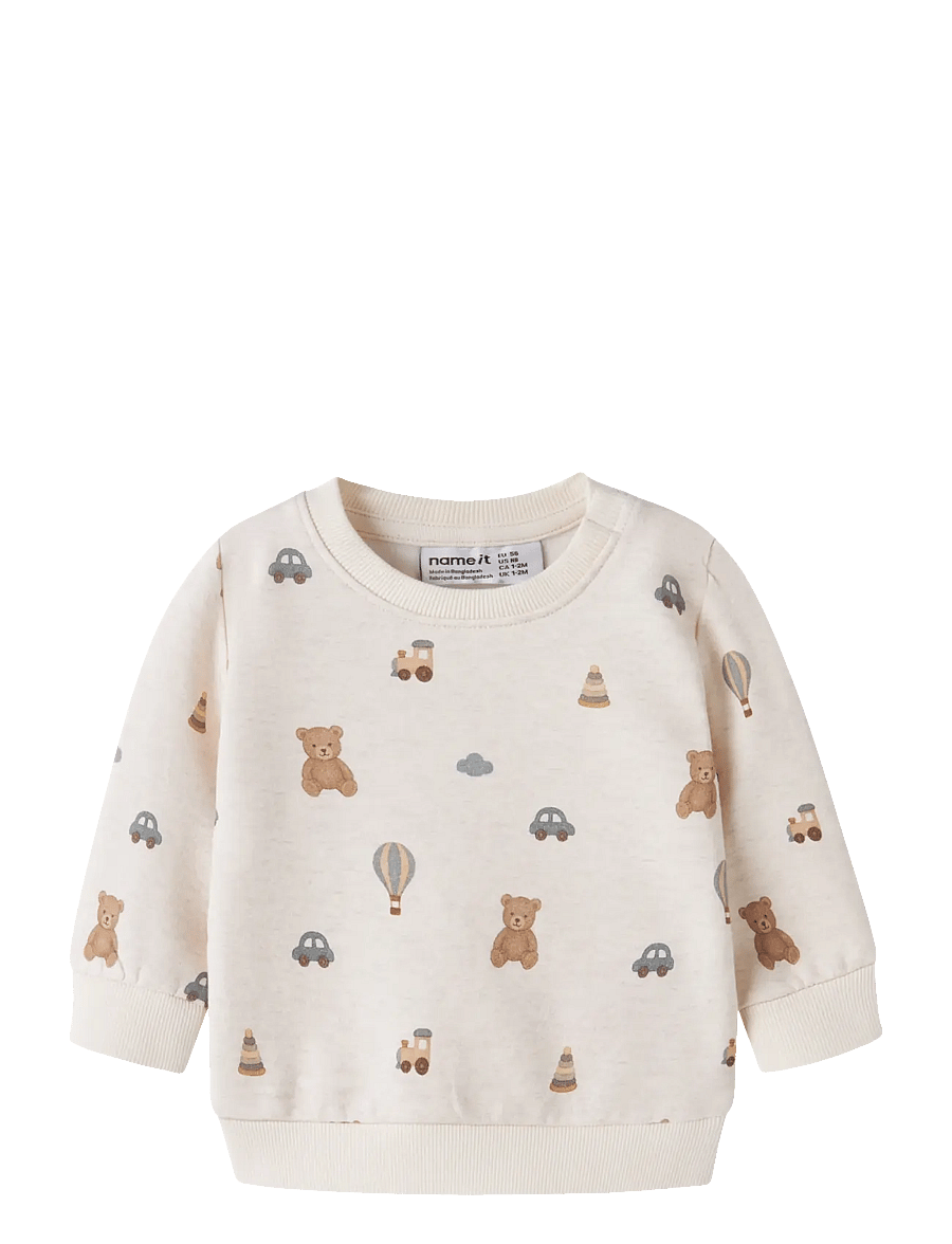 name it - NBMRAGNER LS SWEAT BRU - dressipluusid - peyote melange - 0