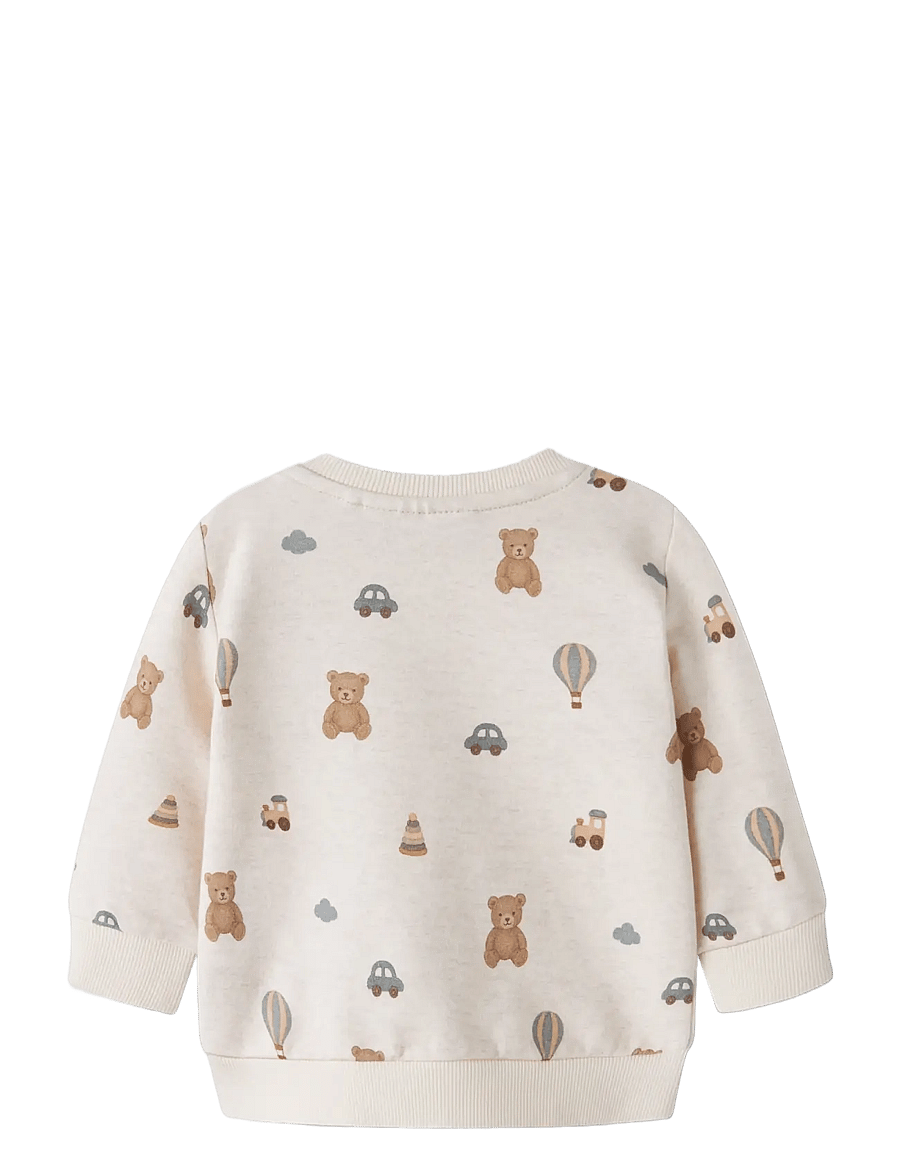 name it - NBMRAGNER LS SWEAT BRU - dressipluusid - peyote melange - 1