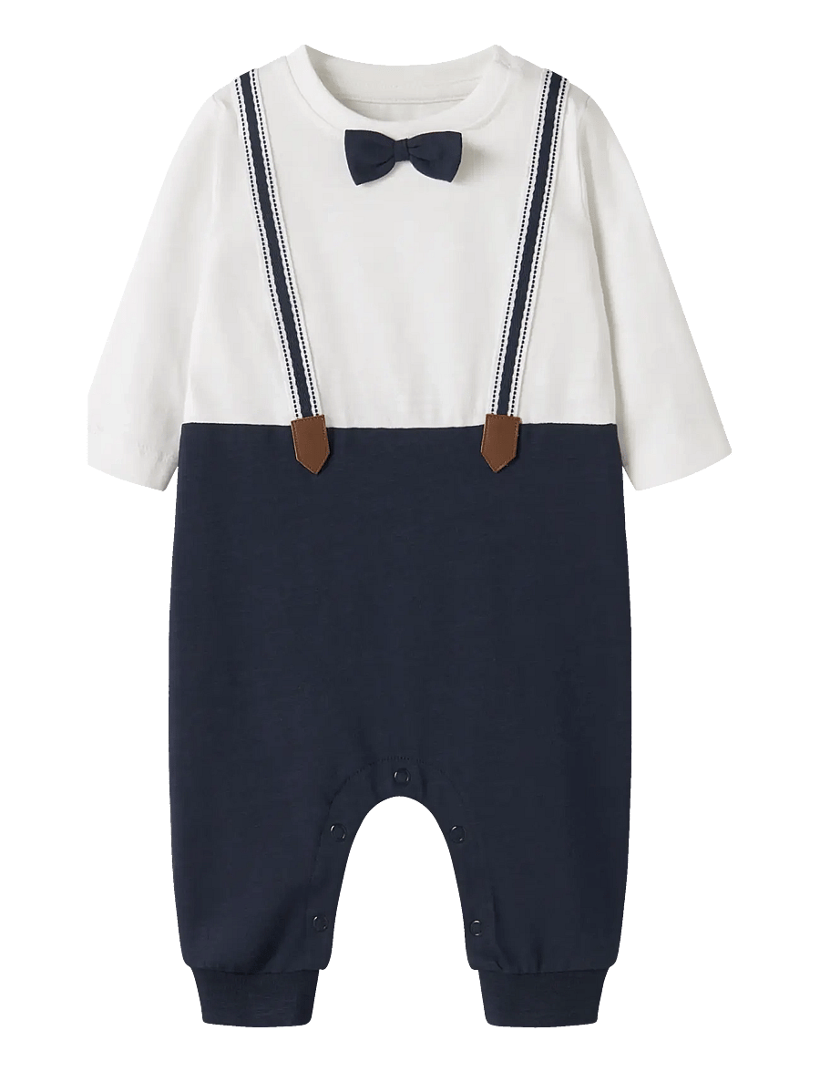 name it - NBMRUFUS LS BODYSUIT - långärmade bodies - navy blazer - 0