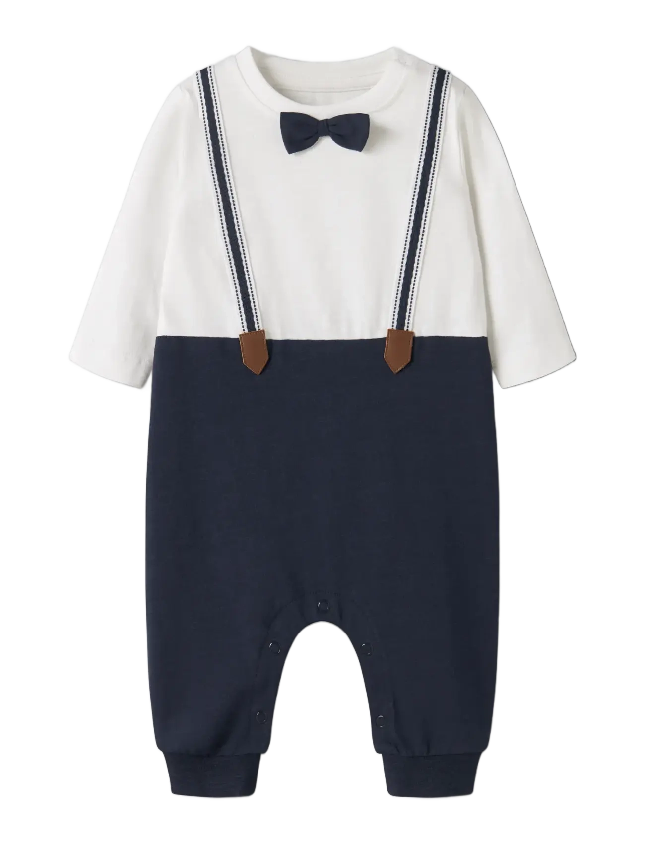 name it - NBMRUFUS LS BODYSUIT - långärmade bodies - navy blazer - 2