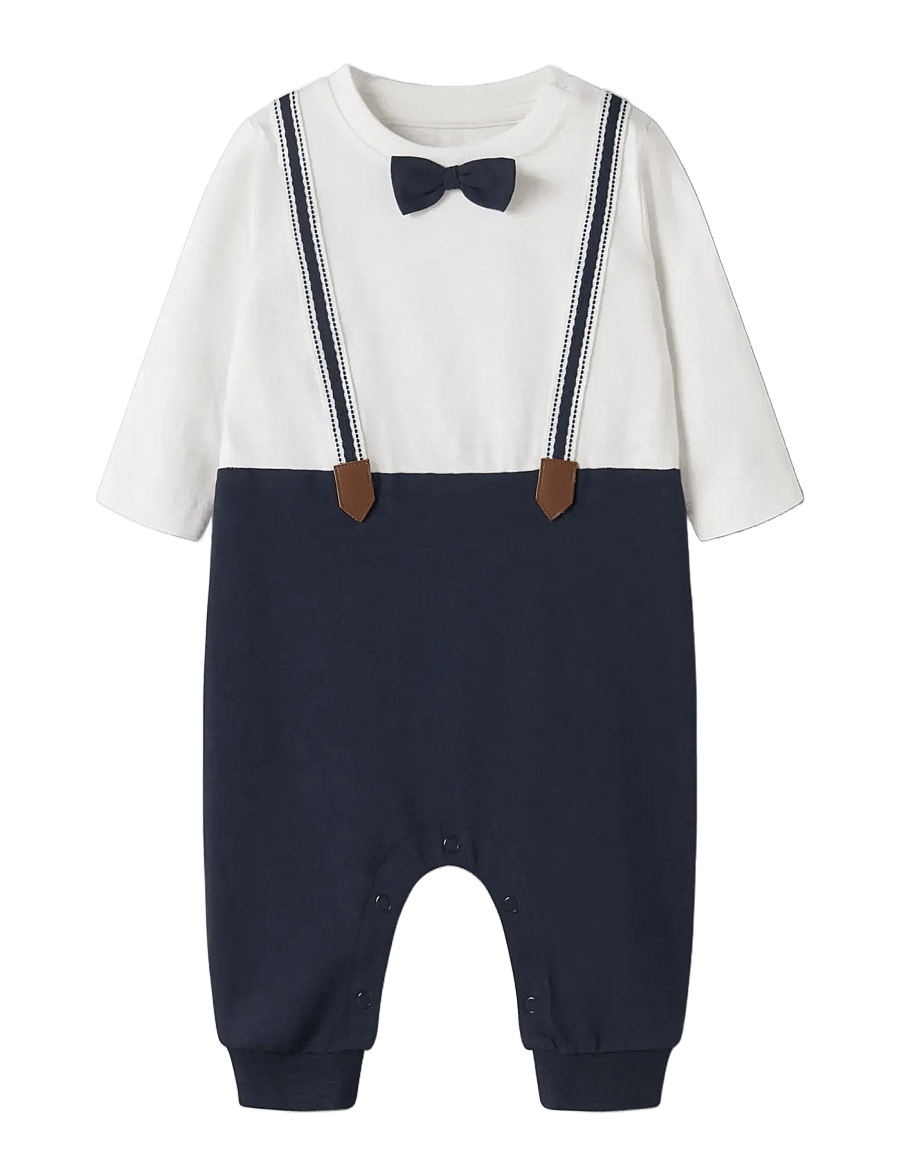 name it - NBMRUFUS LS BODYSUIT - långärmade bodies - navy blazer - 2