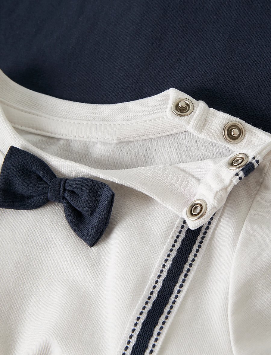 name it - NBMRUFUS LS BODYSUIT - långärmade bodies - navy blazer - 3