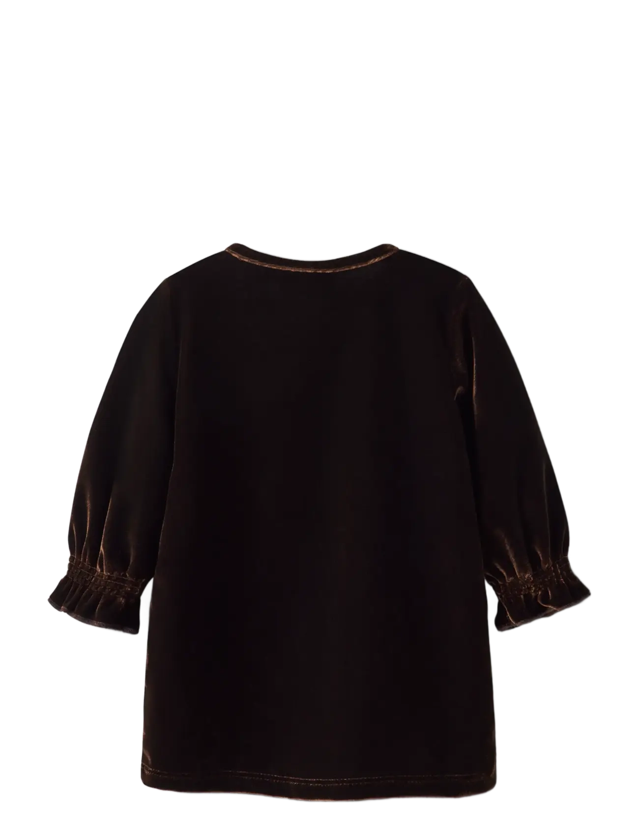 name it - NBFRIDIDDE LS VEL DRESS - langærmede babykjoler - chocolate plum - 1