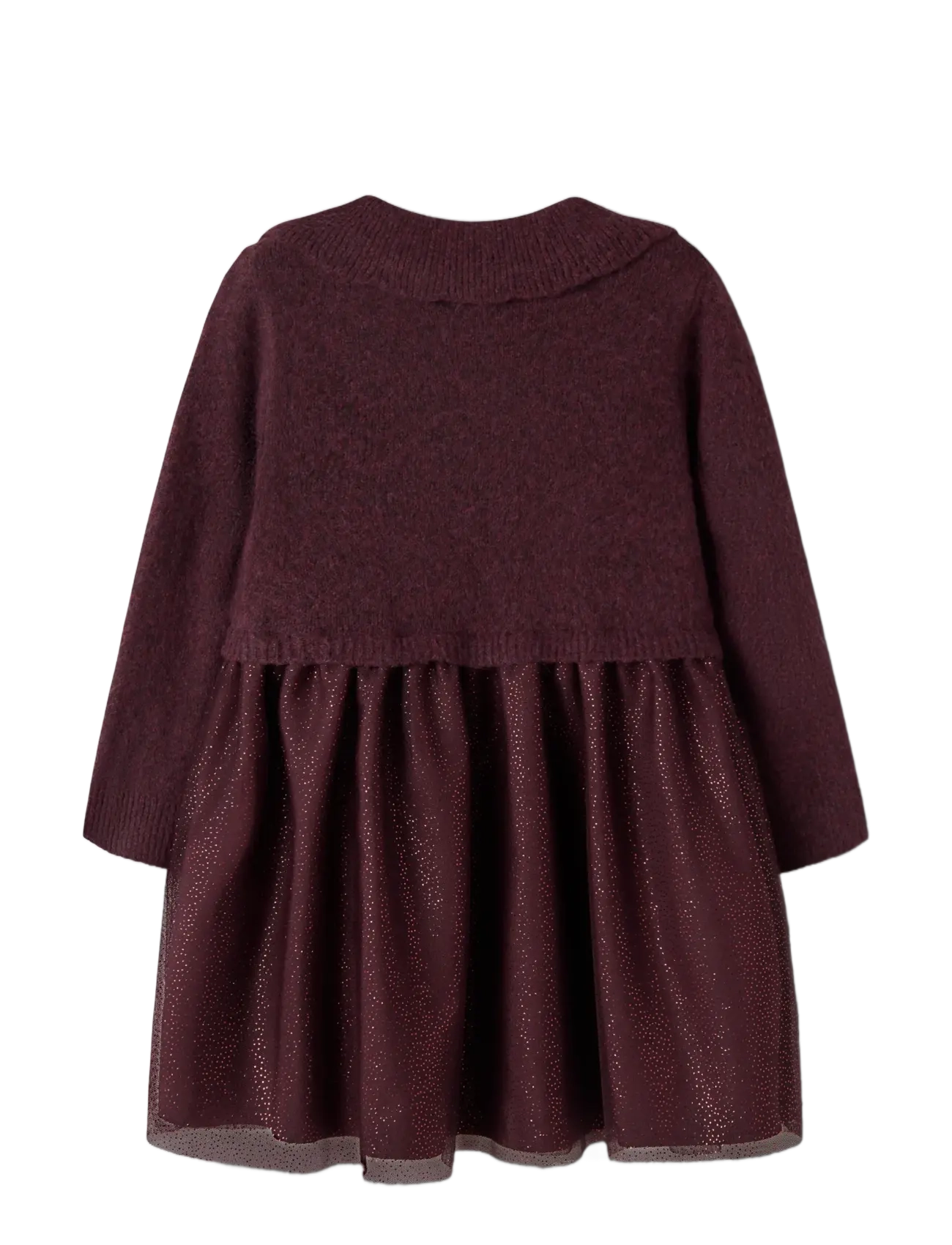 name it - NMFRADINA LS KNIT DRESS - catawba grape - 1