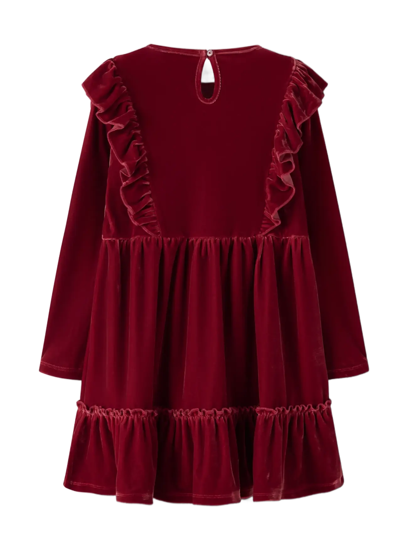 name it - NMFRIDIDDE LS VEL DRESS - langærmede babykjoler - red dahlia - 1