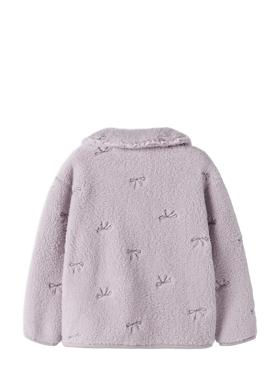 name it - NMFRISA TEDDY CARD - fleecejackor - lavender fog - 1