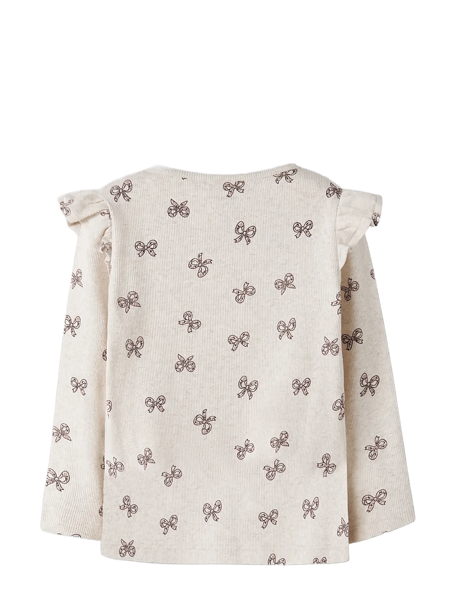 name it - NMFRULIES LS SLIM TOP - peyote melange - 1