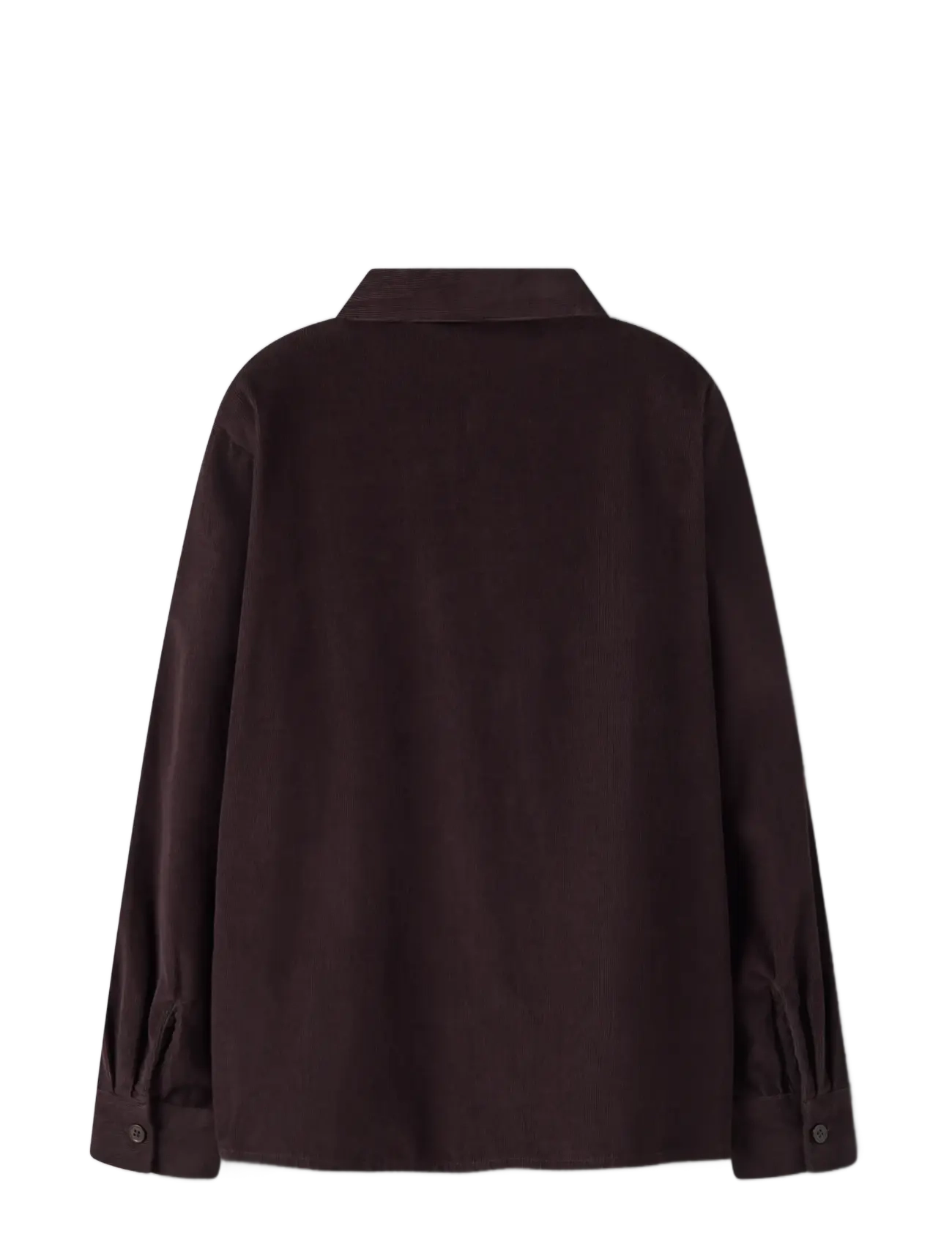 name it - NKMRAMI LS CORD SHIRT - chocolate plum - 1