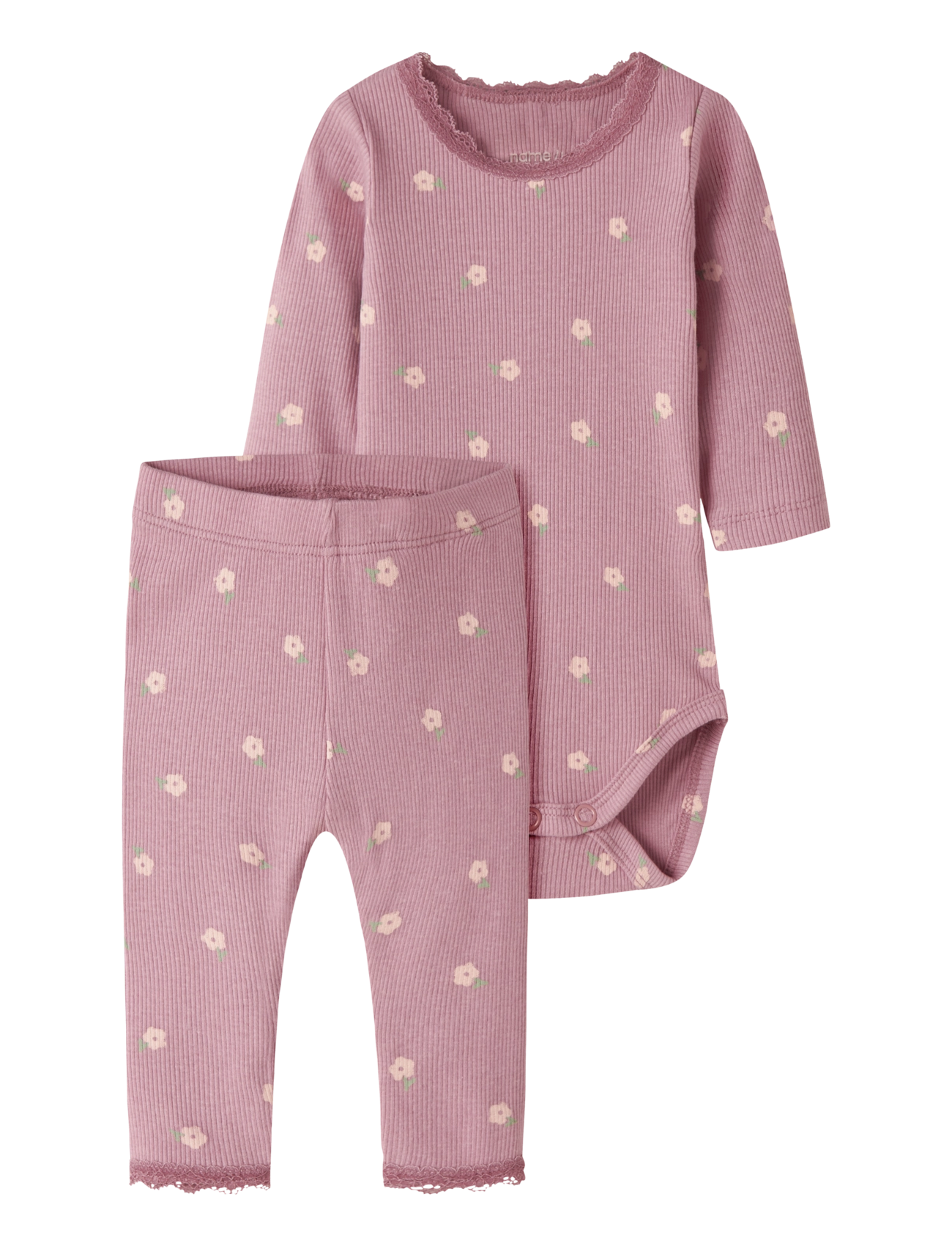 name it NBFLAUREL LS BODY SET - Inspiration - LILAS / purple