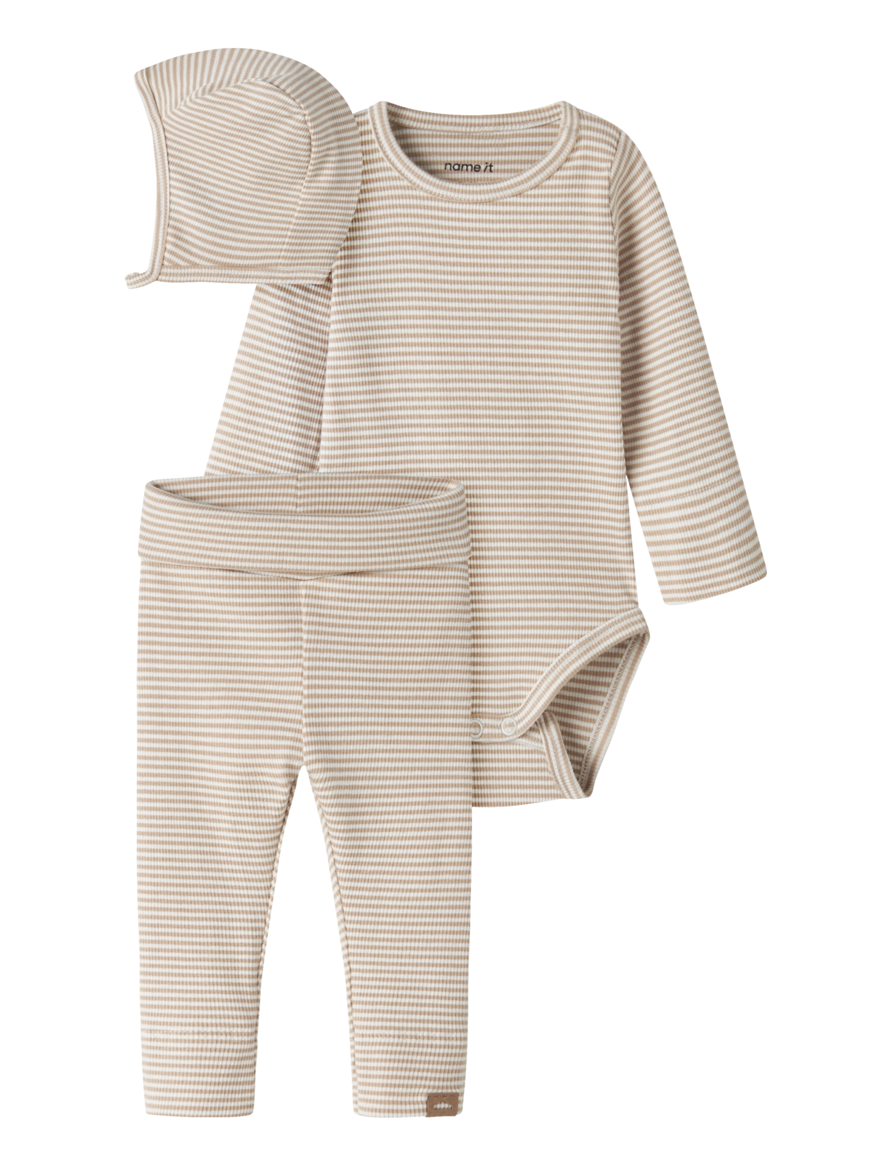 NAME IT Nbnberro R Ls Body Set With Hat Cream - 62 - Kinder