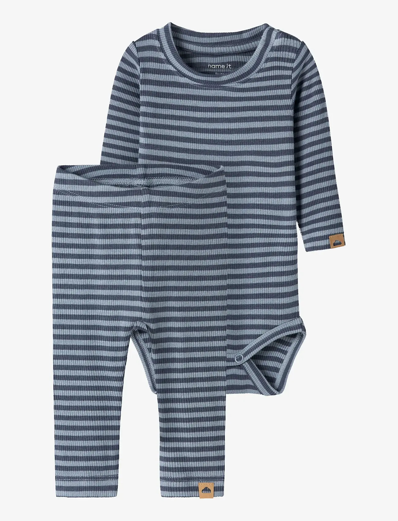 name it - NBMKARDIO LS BODY SET - ashley blue - 0