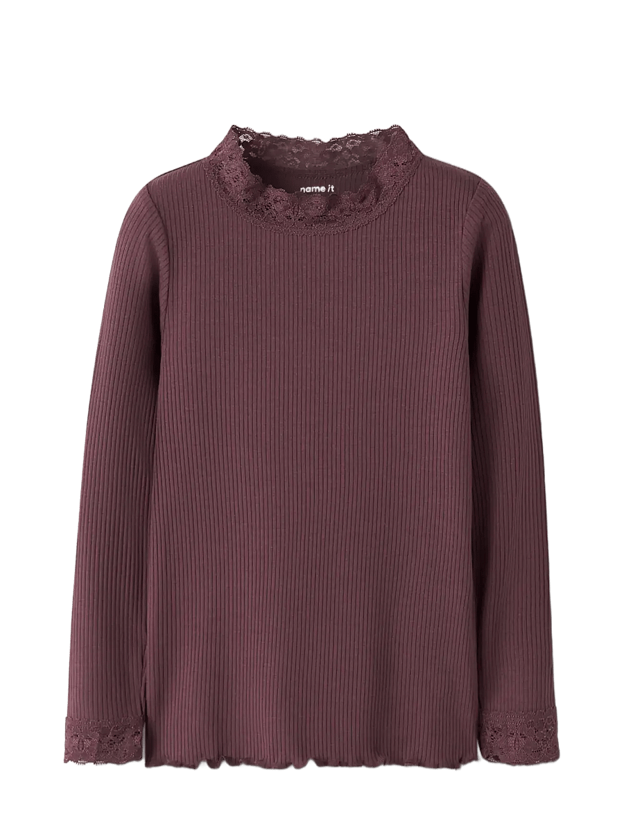 name it - NMFRIONA LS XSL TOP - langärmelig - catawba grape - 2