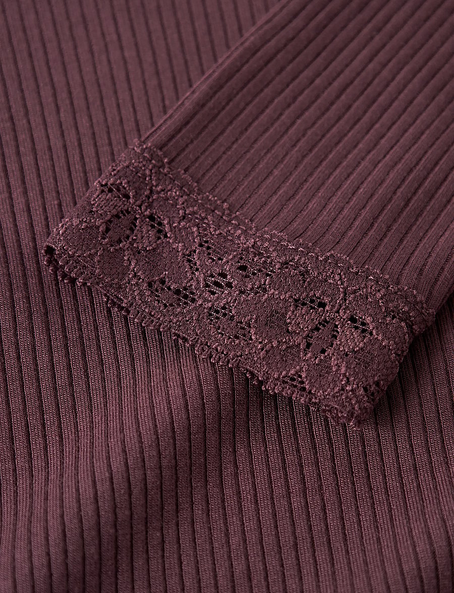 name it - NMFRIONA LS XSL TOP - langärmelig - catawba grape - 3