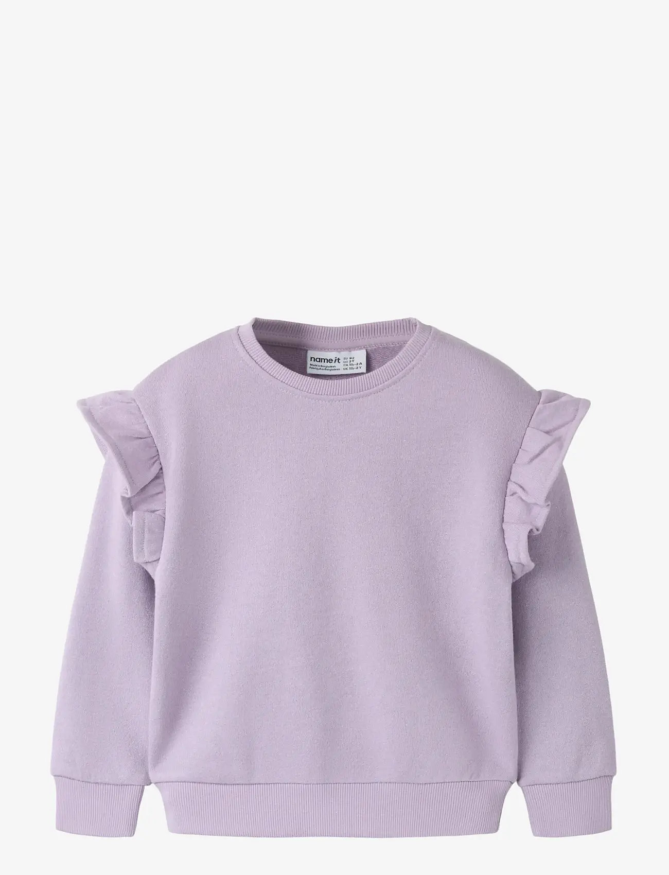 name it - NMFFILANA LS NREG SWE UNB - sweatshirts - lavender lily - 0