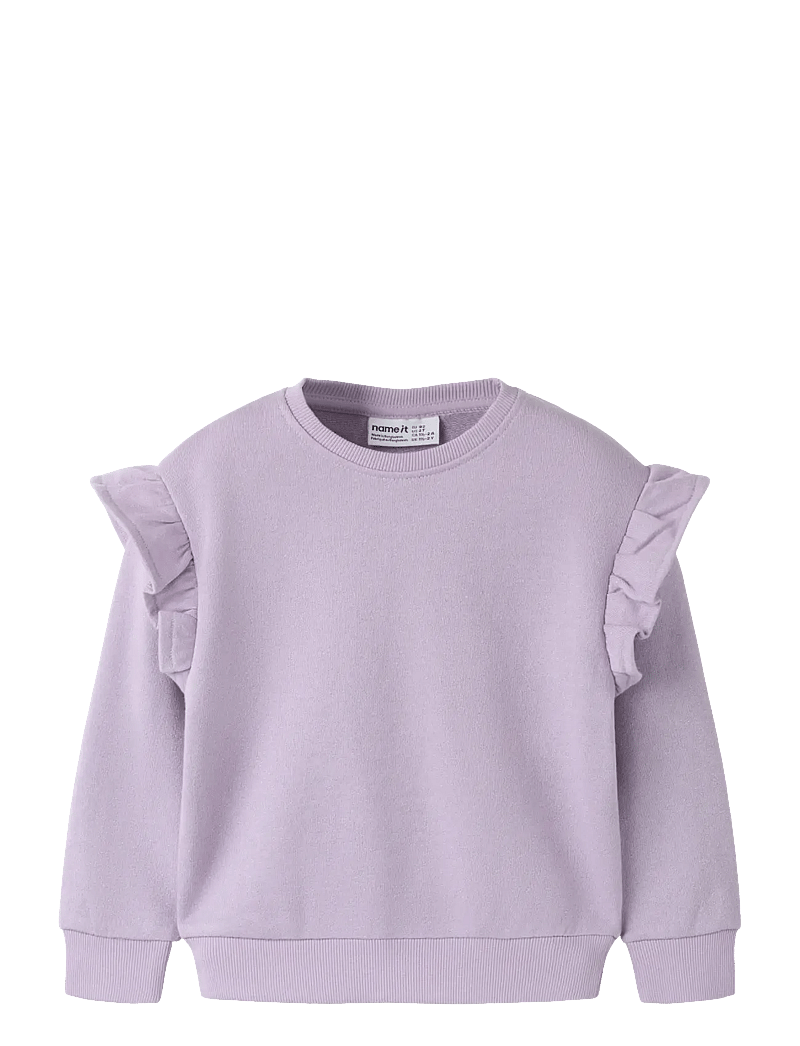 name it - NMFFILANA LS NREG SWE UNB - sweatshirts - lavender lily - 0