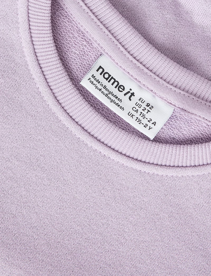 name it - NMFFILANA LS NREG SWE UNB - sweatshirts - lavender lily - 2