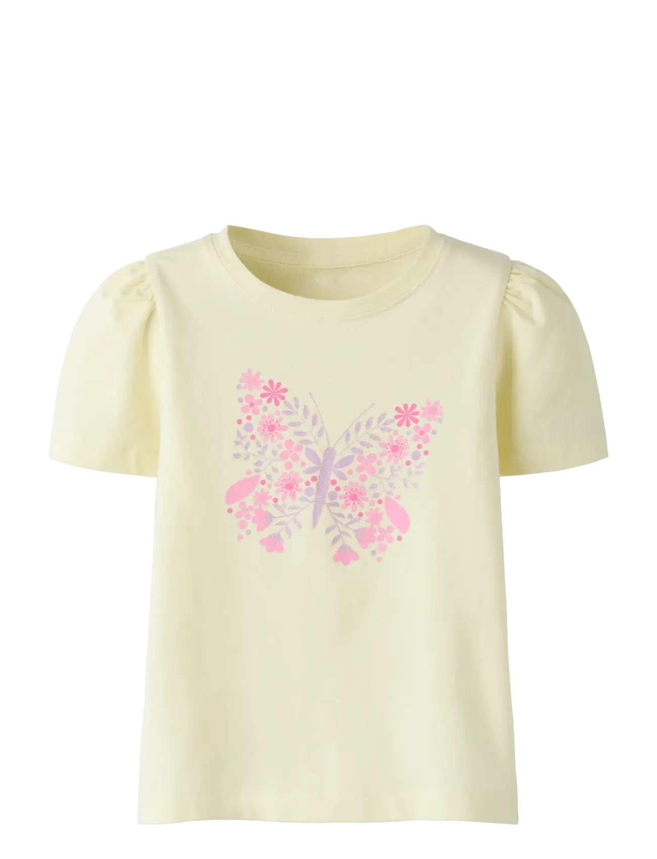 name it NMFFILIKKA SS TOP - Inspiration - PEAR SORBET / yellow