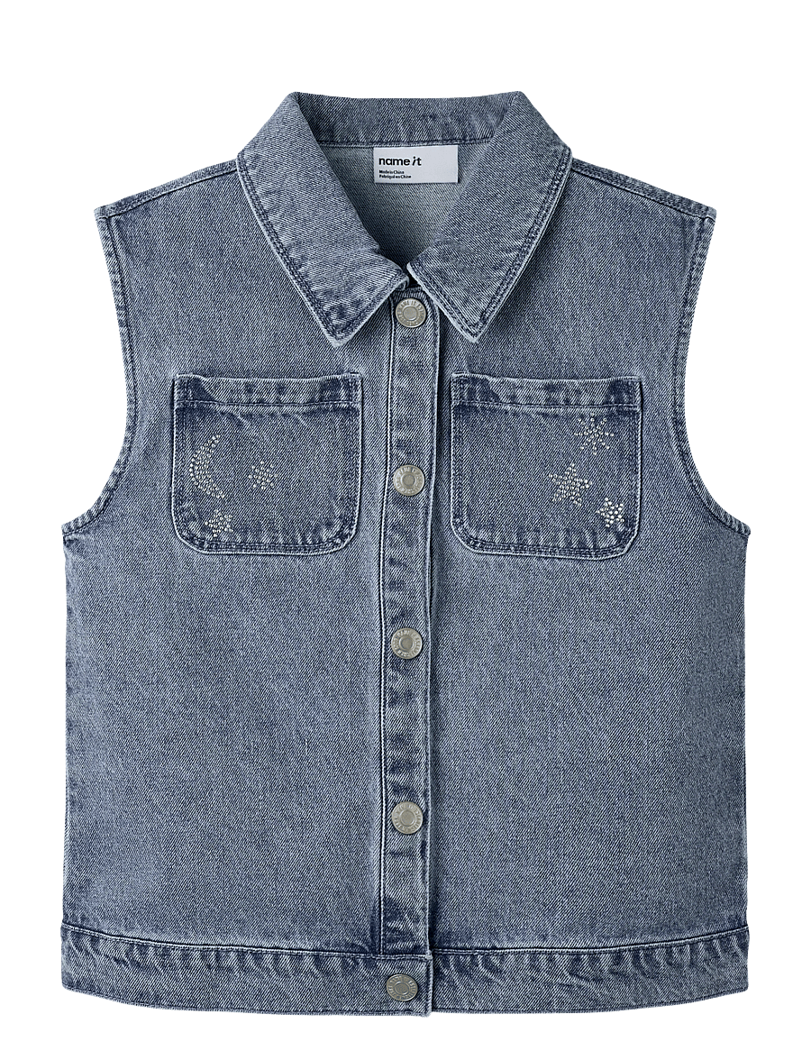 name it - NKFANNIE DNM VEST 3388-IM - einkaufen nach alter von - medium blue denim - 0