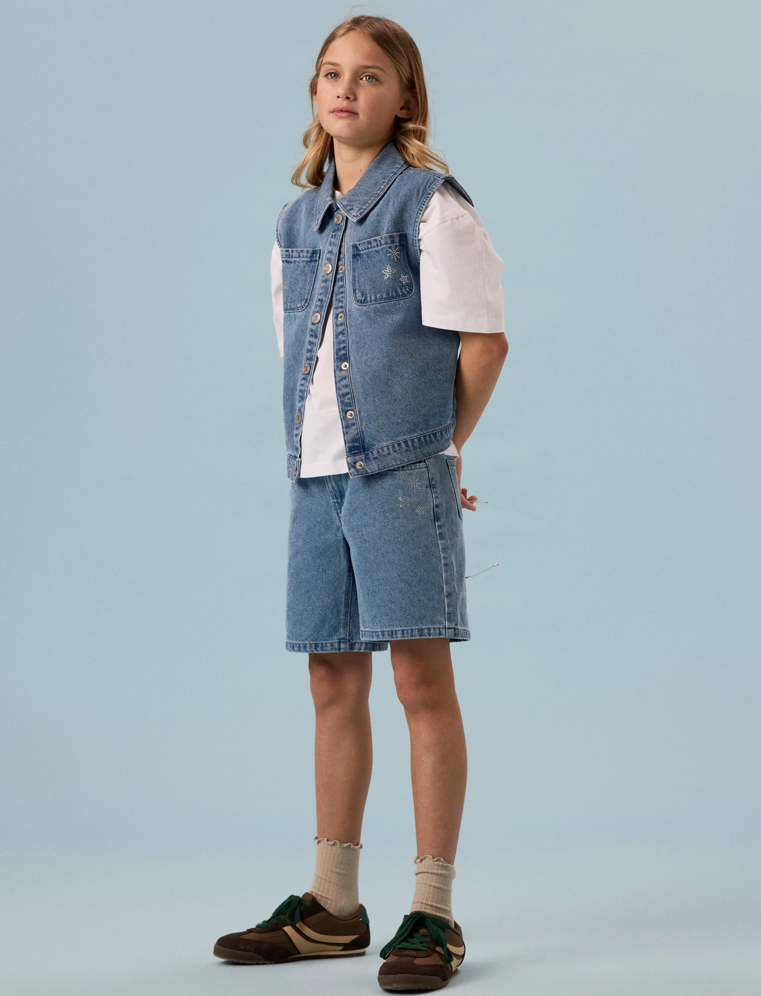 name it - NKFANNIE DNM VEST 3388-IM - einkaufen nach alter von - medium blue denim - 2