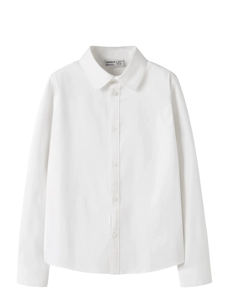 name it - NKMREFRIK LS SHIRT - bright white - 0