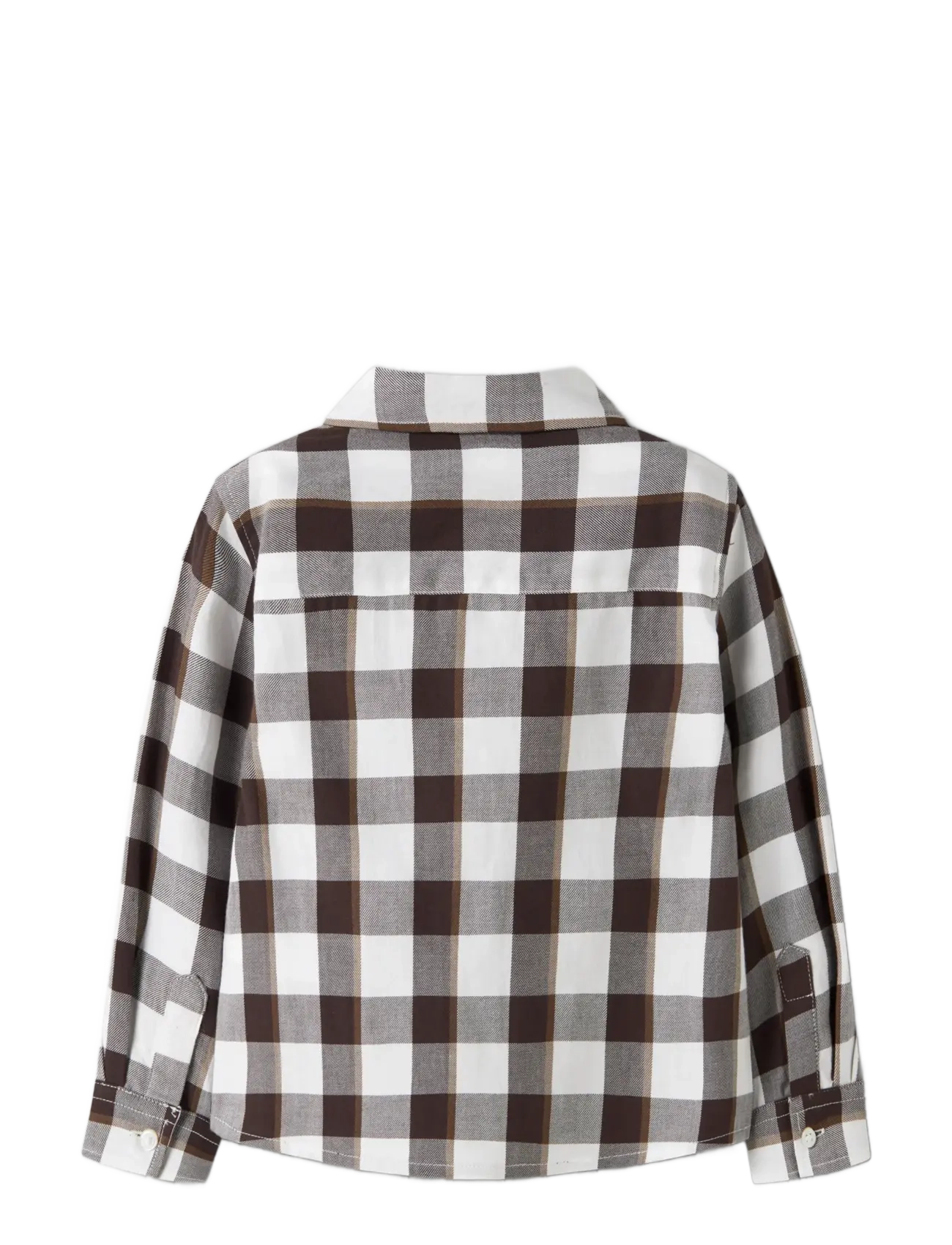 name it - NMMRALUM LS NREG CHECK SHIRT - bright white - 2