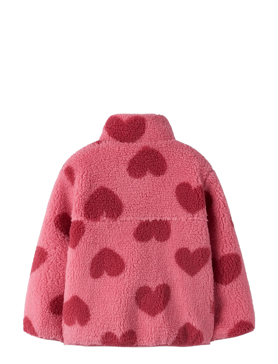 name it - NMFMONICA TEDDY JACKET AOP NOOS - fliisjakid - flowering ginger - 1