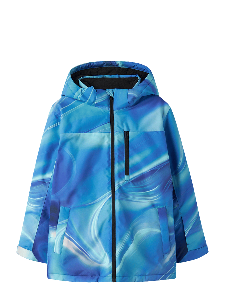 name it - NKMSNOW10 SKI JACKET AOP FO - nautical blue - 0