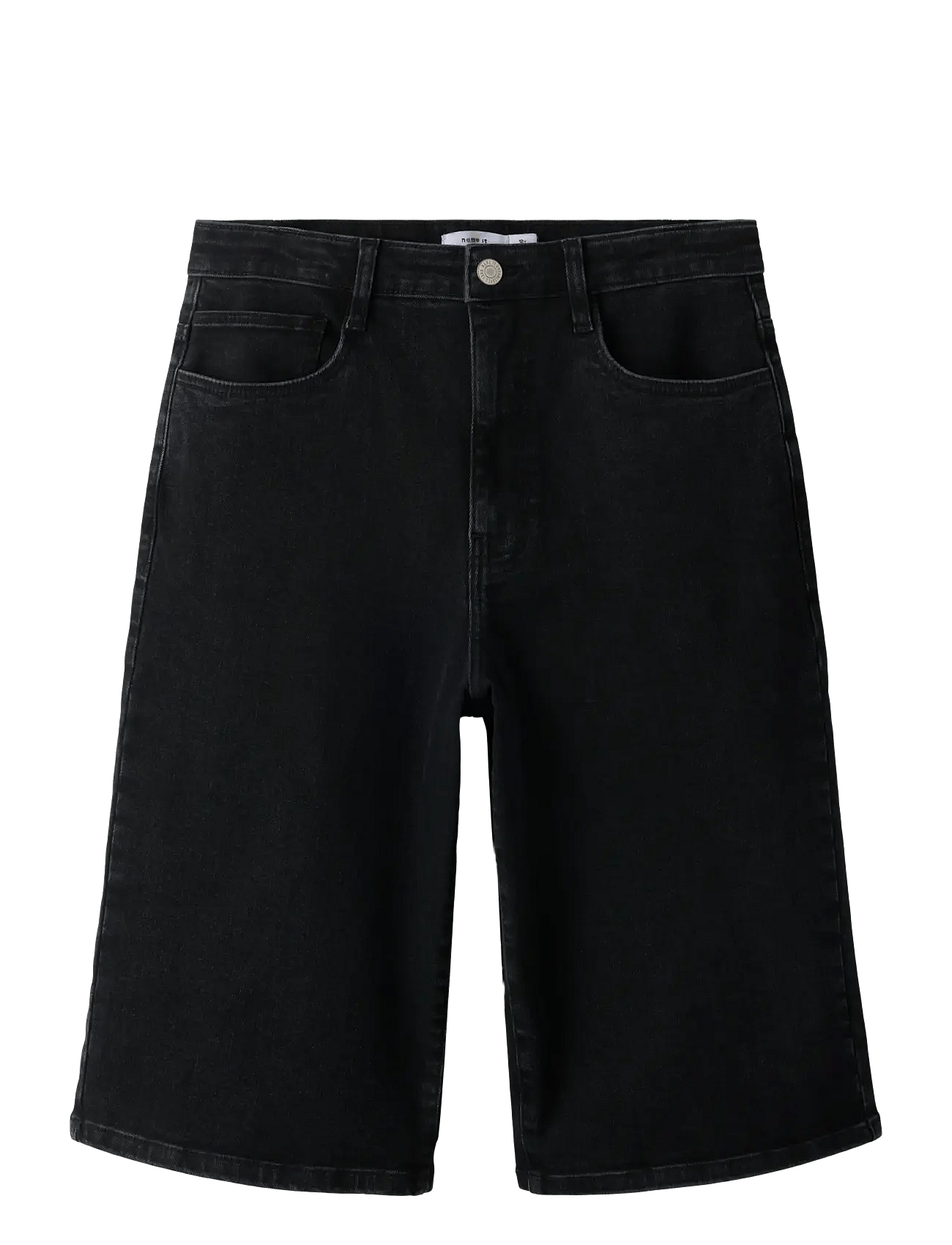 NKMBEN X-SKATER DNM JORTS 2201-AU - BLACK DENIM