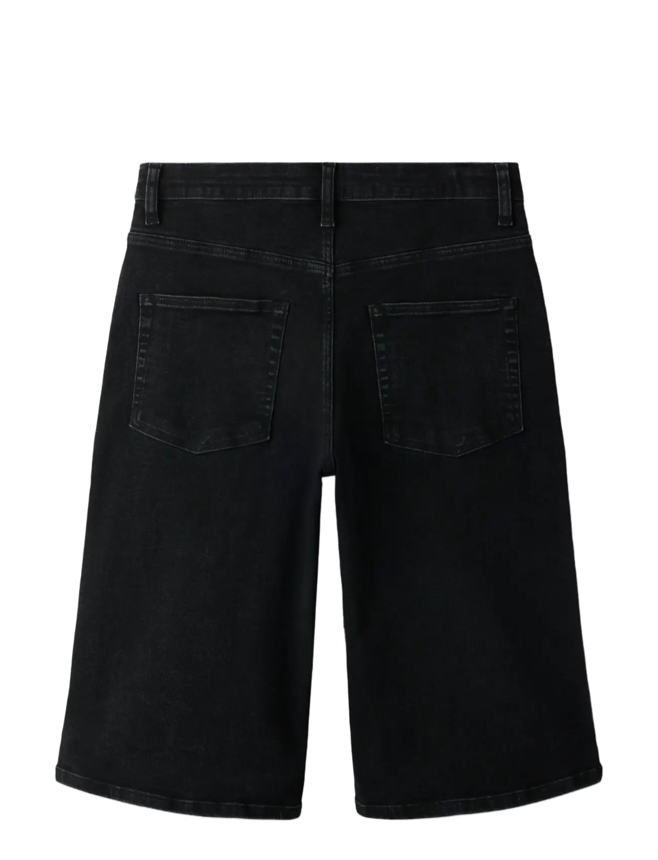name it - NKMBEN X-SKATER DNM JORTS 2201-AU - denimshorts - black denim - 1