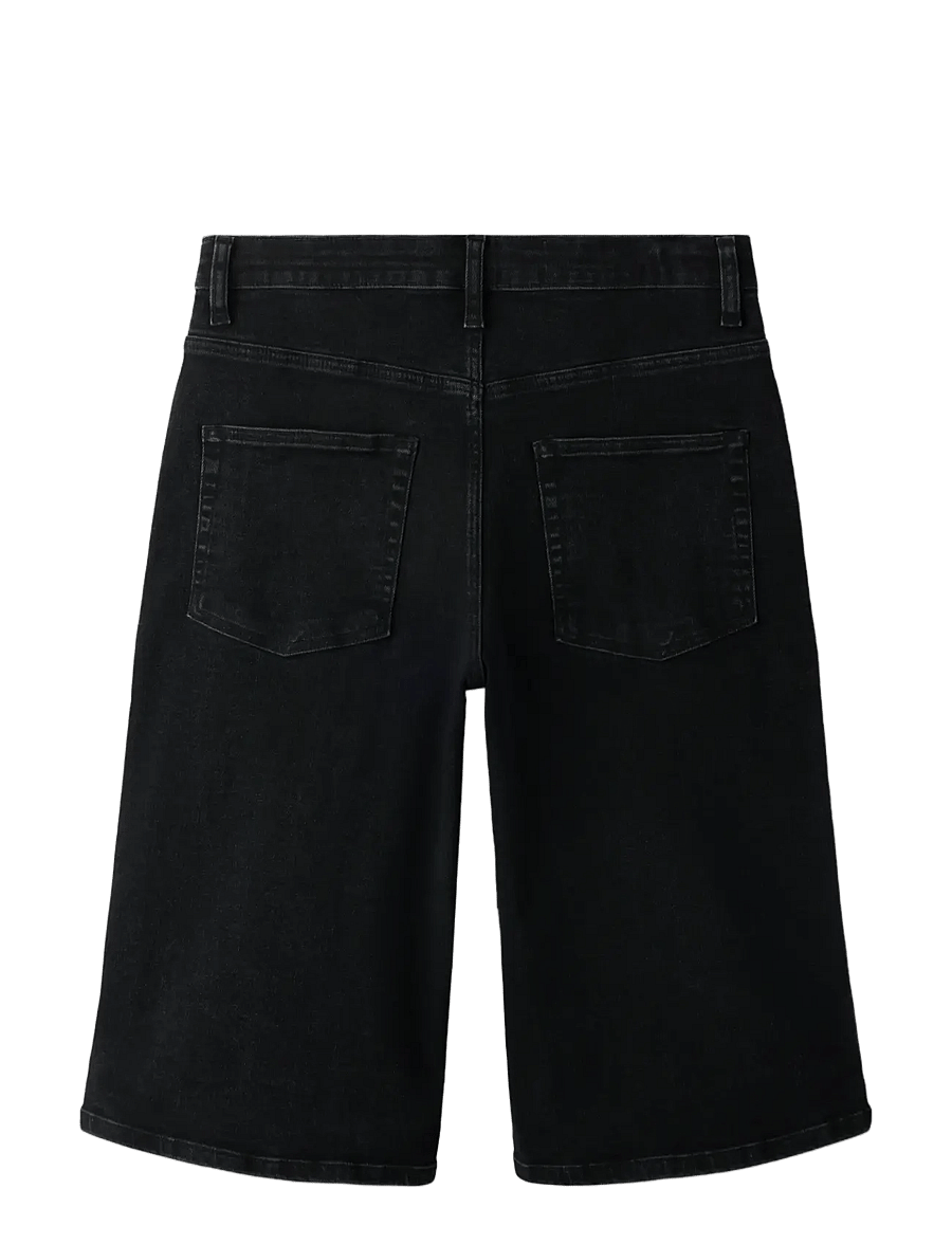 name it - NKMBEN X-SKATER DNM JORTS 2201-AU - denimshorts - black denim - 1