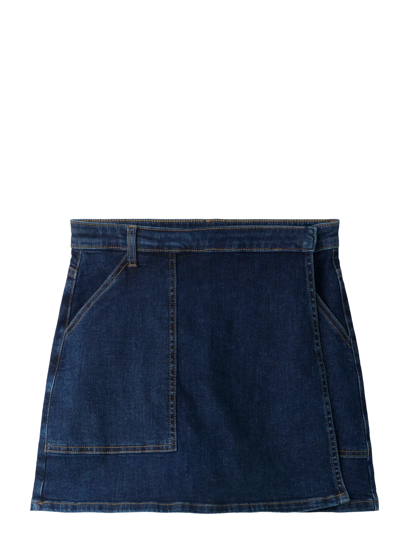 name it Nkfmabel Dnm Skirt 2201-Md, Børn, Denim Slå Om Nederdel, Navy, Str: 140