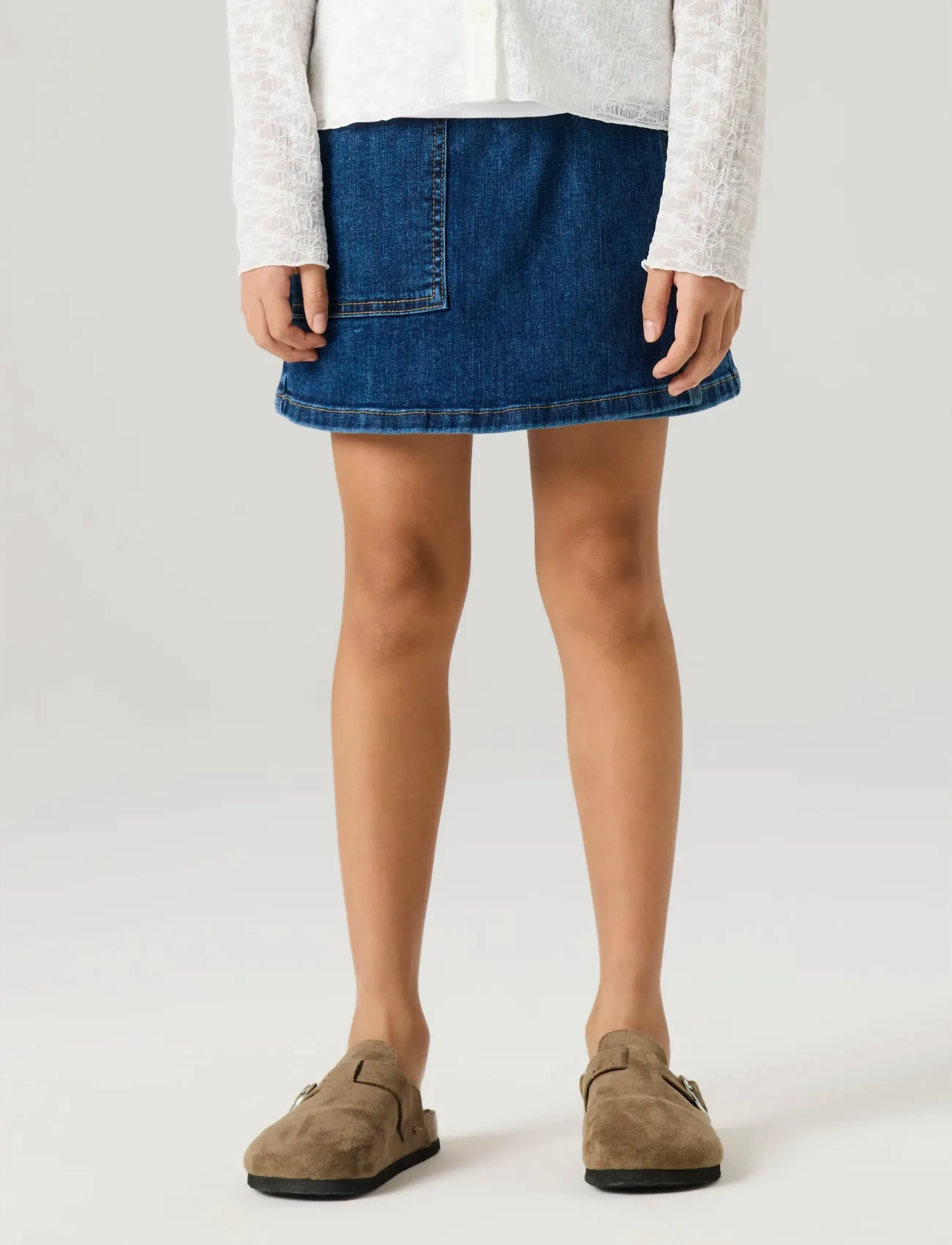 name it - NKFMABEL DNM SKIRT 2201-MD - jeansröcke - medium blue denim - 2