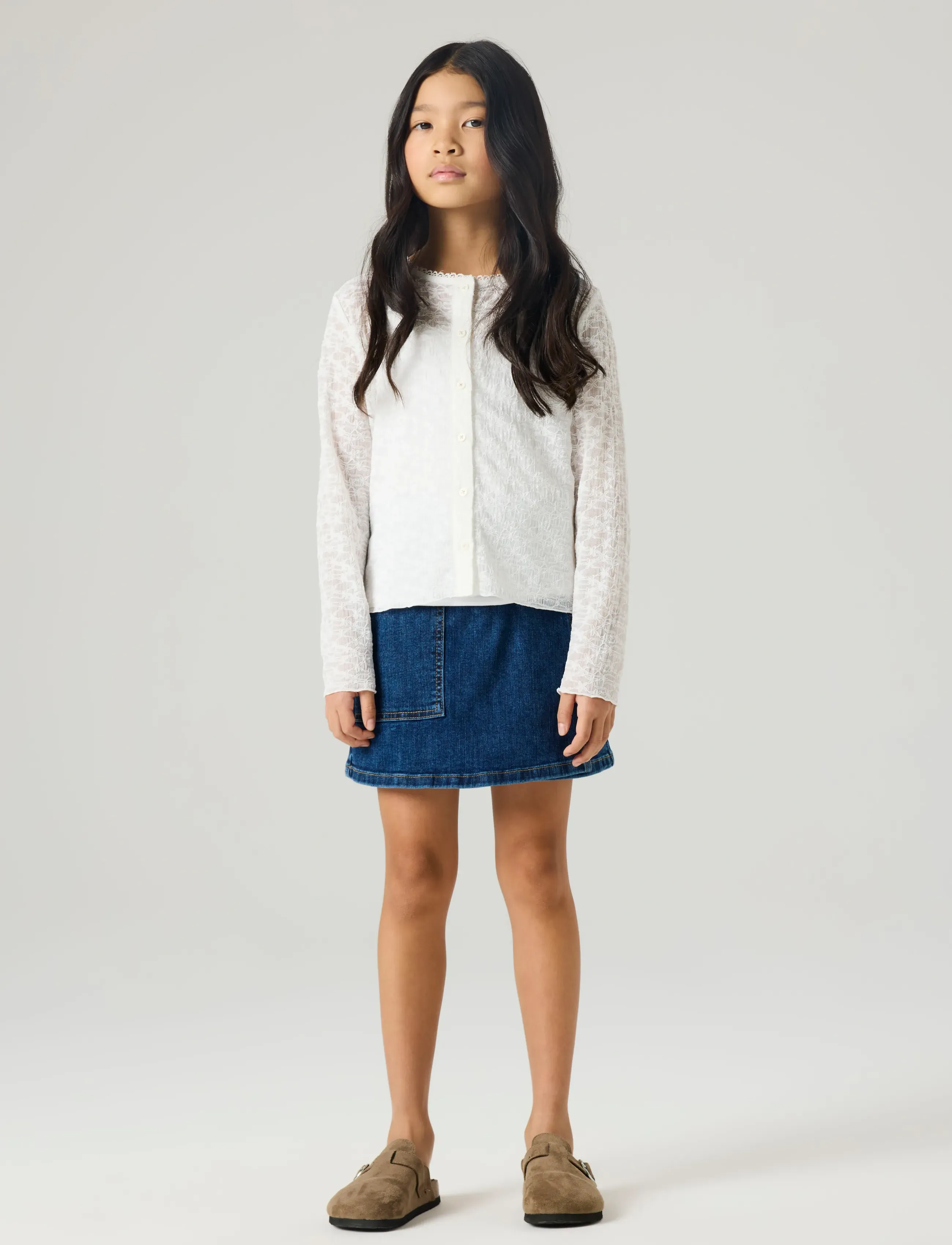 name it - NKFMABEL DNM SKIRT 2201-MD - denimnederdele - medium blue denim - 3