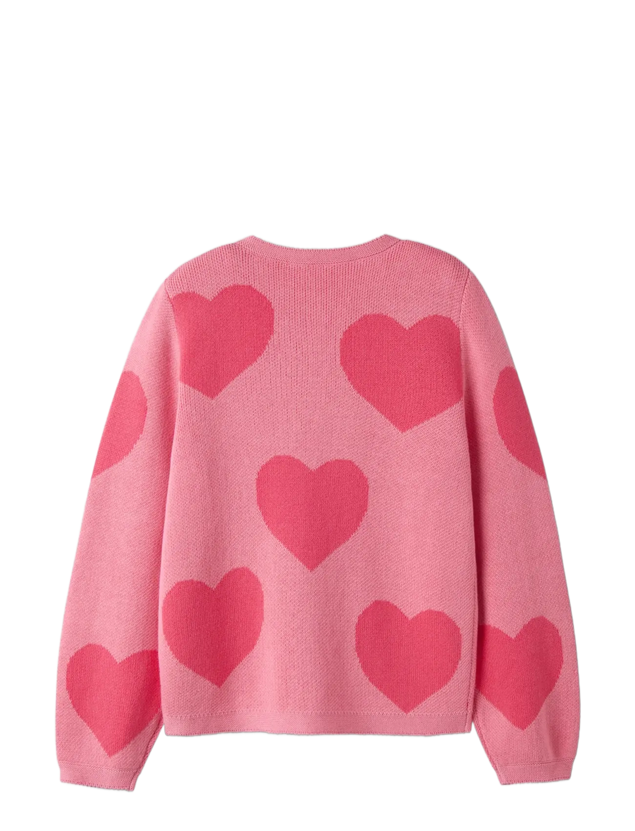 name it - NKFLIANAX LS KNIT CARD - cardigans - flowering ginger - 1