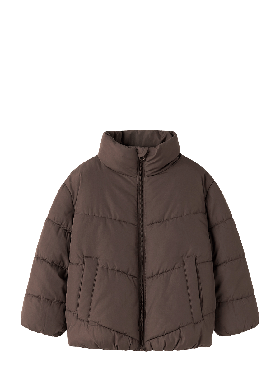 name it - NMFFORTY PUFFER JACKET - seal brown - 0