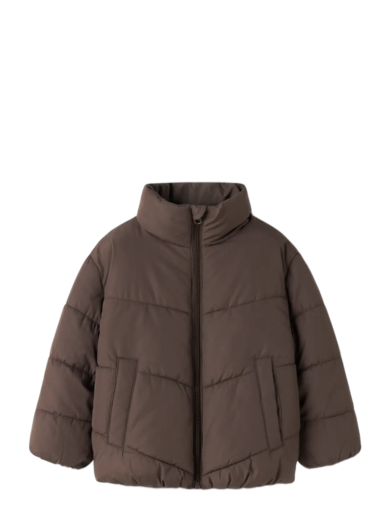 name it - NMFFORTY PUFFER JACKET - seal brown - 2
