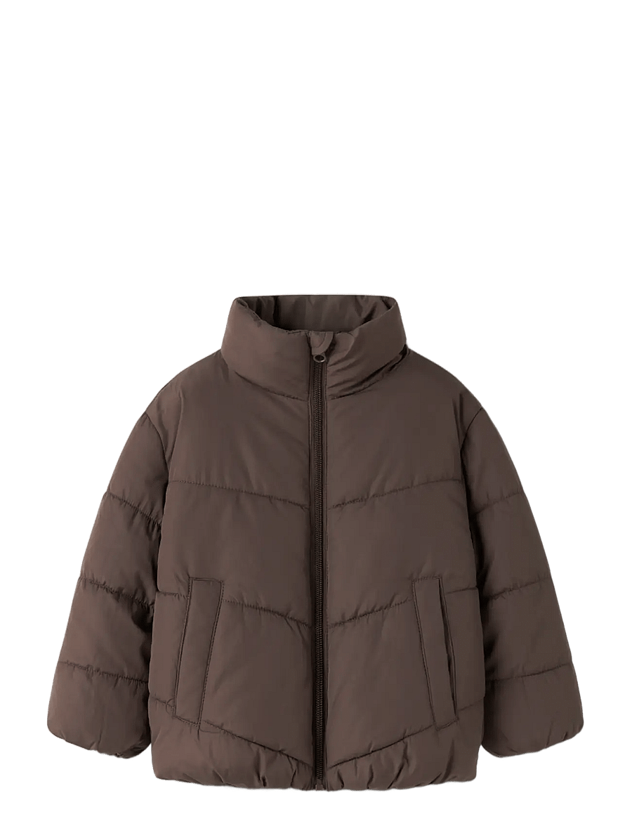 name it - NMFFORTY PUFFER JACKET - seal brown - 2