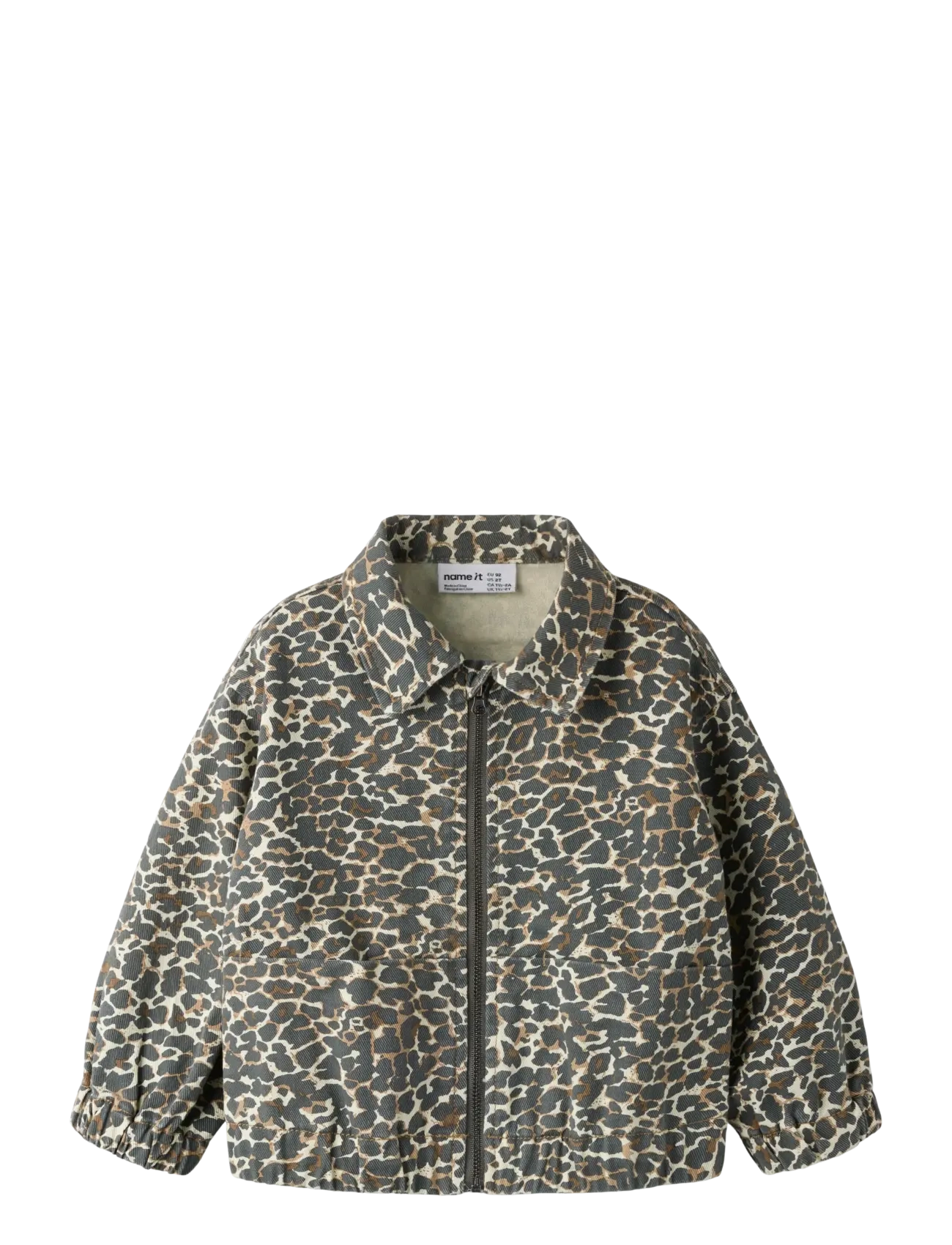 name it Nmfolivia Twill Leo Jacket 4002-Td, 128, Jackets & Coats, Braun - Light Jackets, Kinder