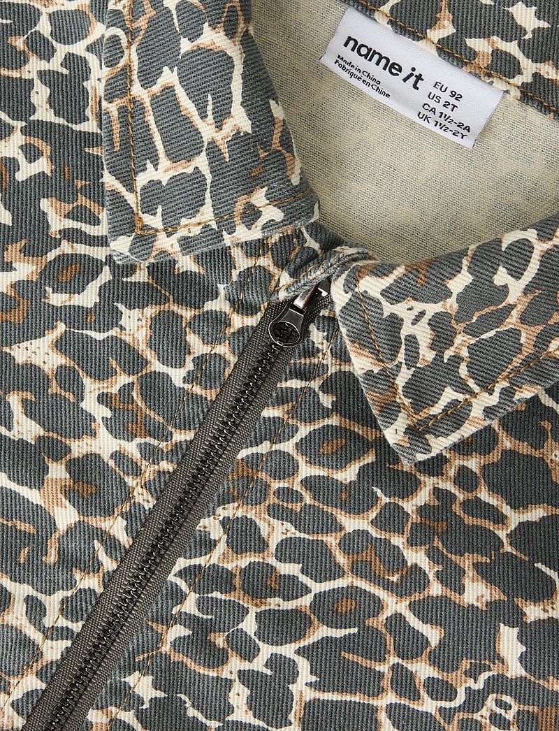 name it - NMFOLIVIA TWILL LEO JACKET 4002-TD - light jackets - affogat - 2