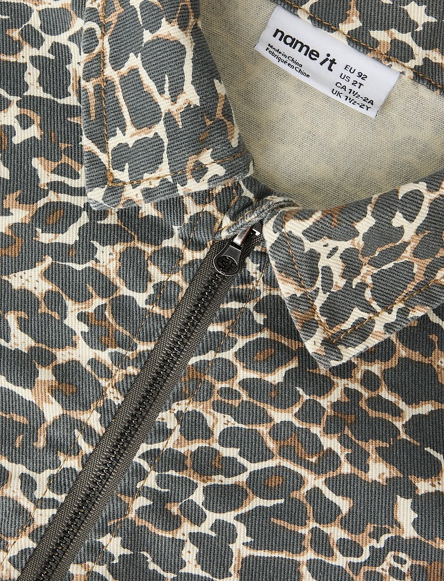 name it - NMFOLIVIA TWILL LEO JACKET 4002-TD - lette jakker - affogat - 2
