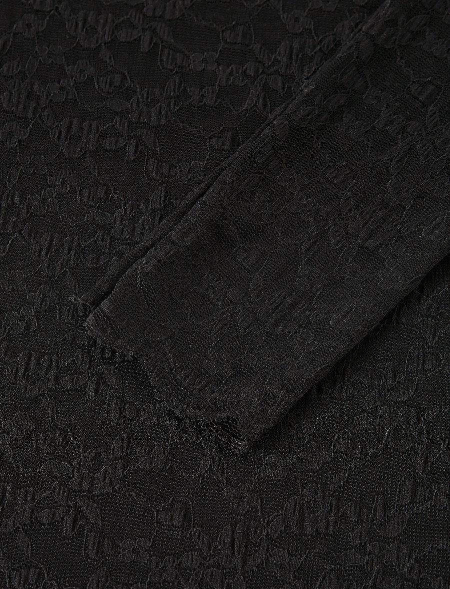 name it - NKFRADIA LS SLIM SH TOP - black - 2